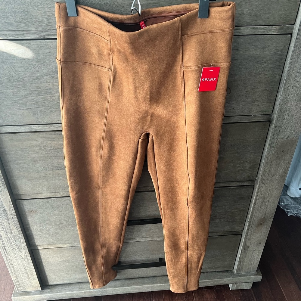 Spanx faux suede leggings XL